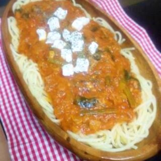 旦那絶賛☆ツナ缶で美味しいトマトクリームパスタ